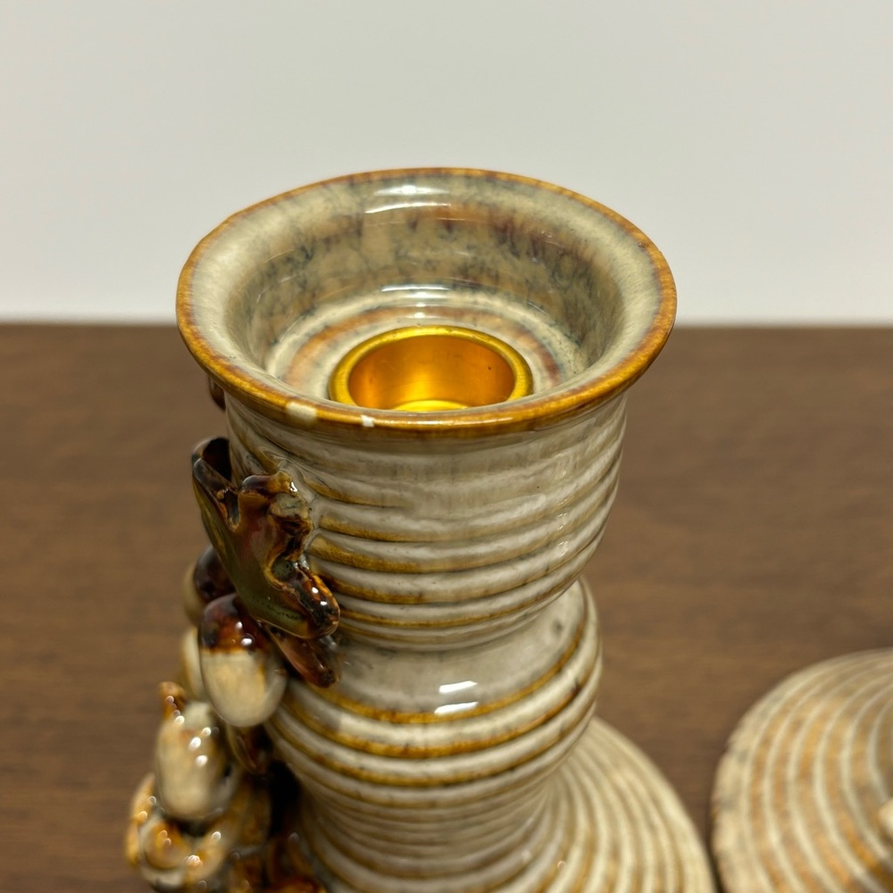 Woodland Squirrel Ceramic Candle Holders - Pair - Picture 7 of 9